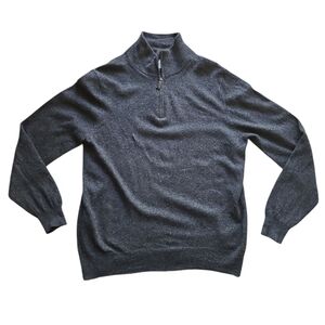 RVYC Merino Wool Cashmere Quarter Zip Sweater – Men’s XL